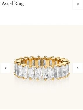 Indigo Lune Asriel Gold Eternity Band